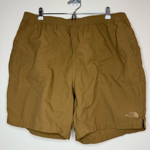 THE NORTH FACE Gorpcore Flash Dry Pull On Khaki Summer Hiking Outdoors Shorts - Picture 2 of 9